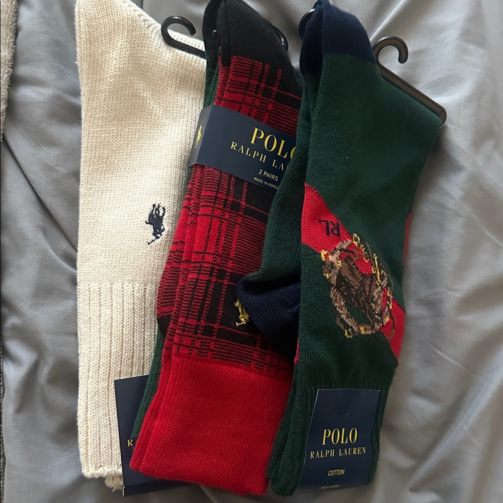 NWT Polo Ralph Lauren socks 4 pair